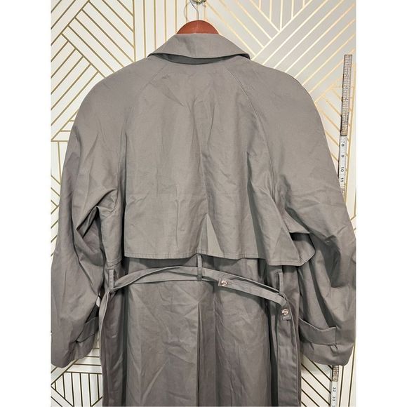 Jacqueline Ferrar Women's Double Breasted Belted Trench Coat Tan Brown Size 16 - Picture 10 of 12